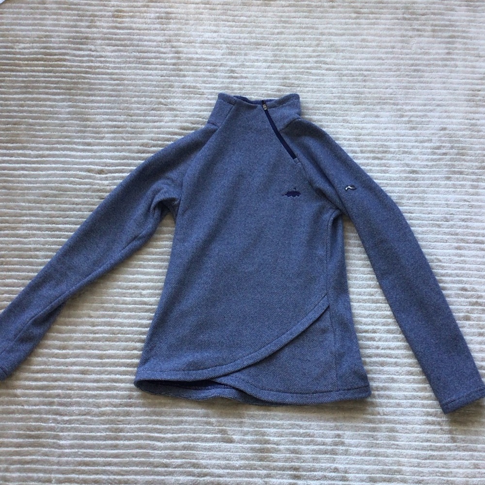 Kjus Golf Elegant Blue Turtleneck Sweater